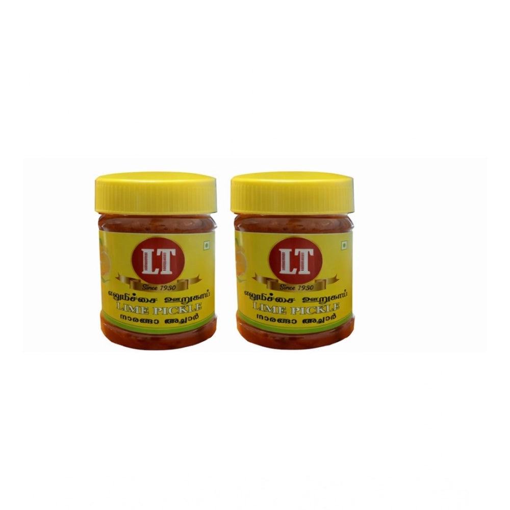 Generic Pack of_2 500GM LT Lemon Pickle Traditional Digestive Side Dish (Red)