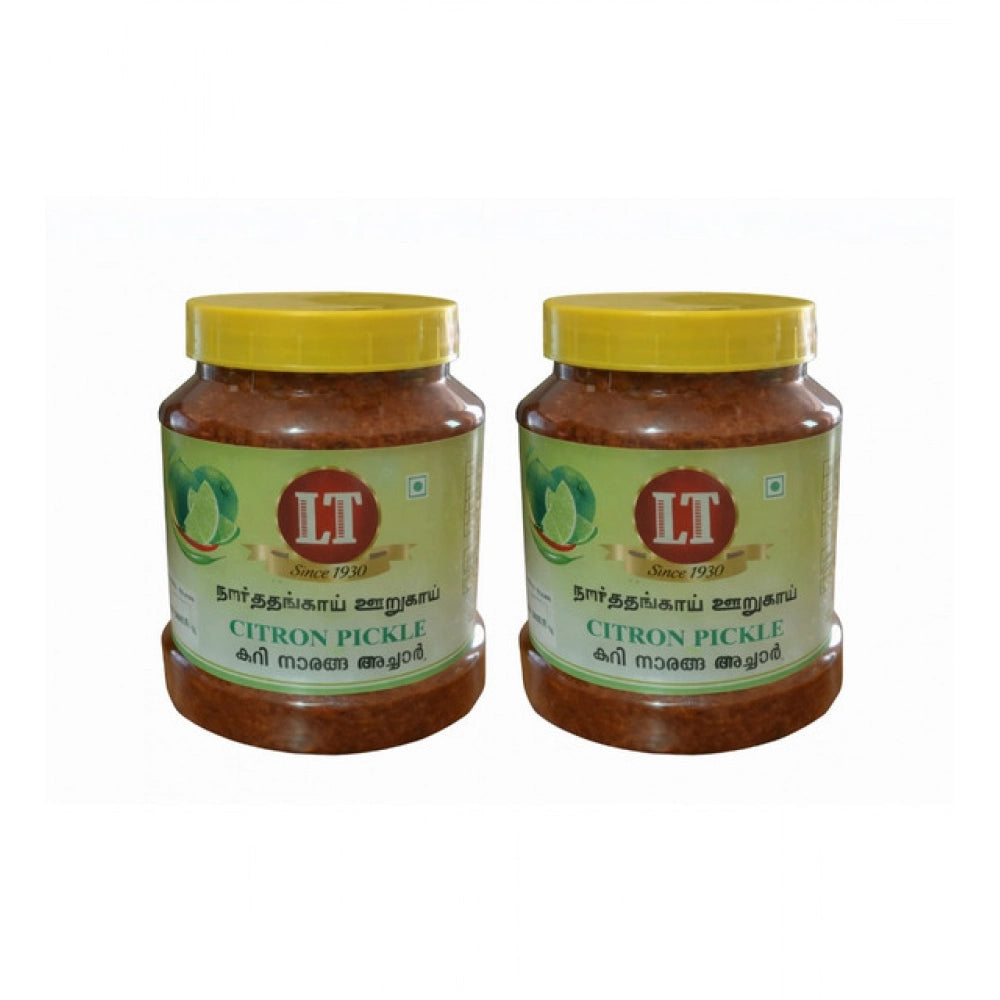 Generic Pack of_2 500GM LT Citron Pickle Traditional Digestive Side Dish (Red)