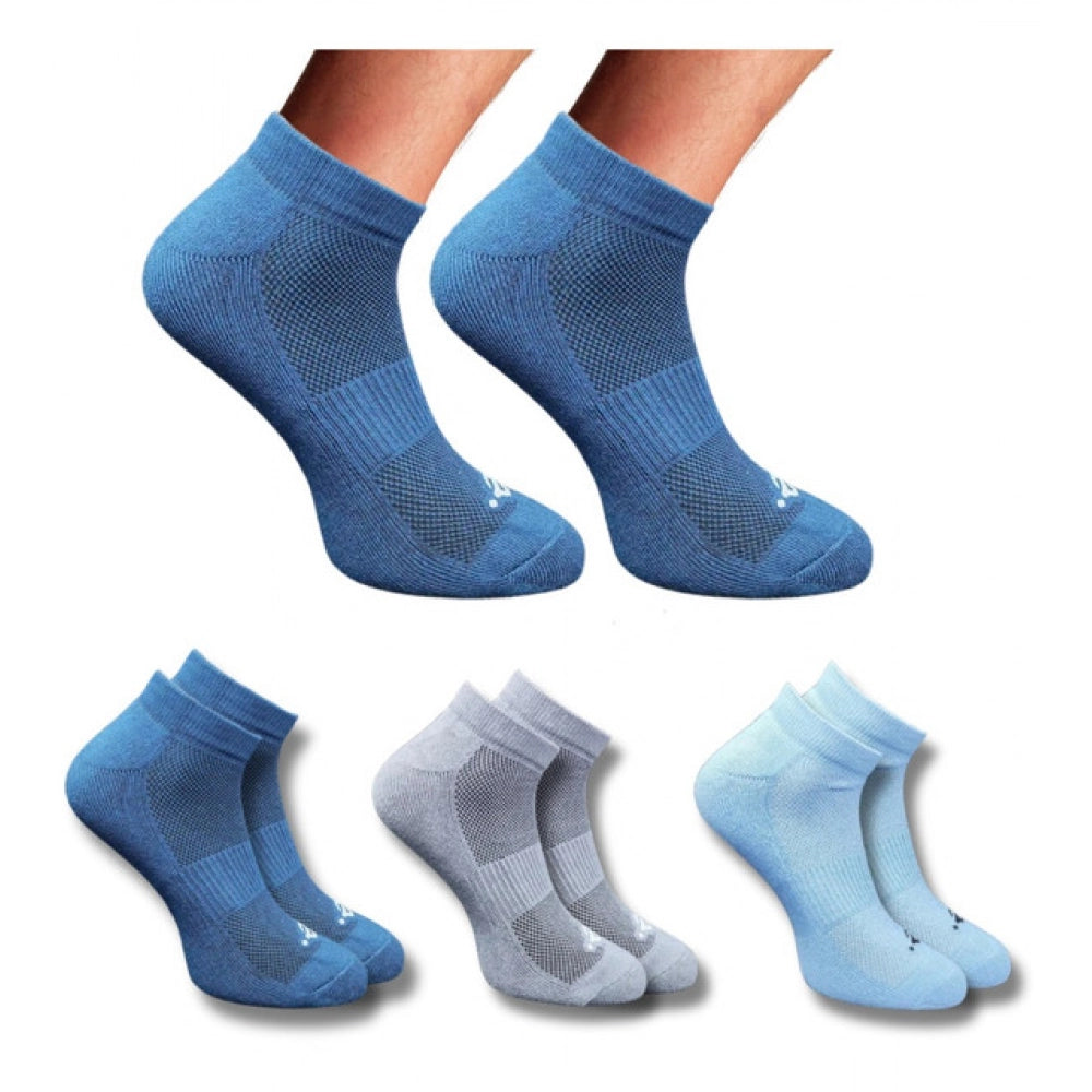 Generic 3_Pair Set Unisex Casual Cotton Printed Low Cut Socks (Multicolor)